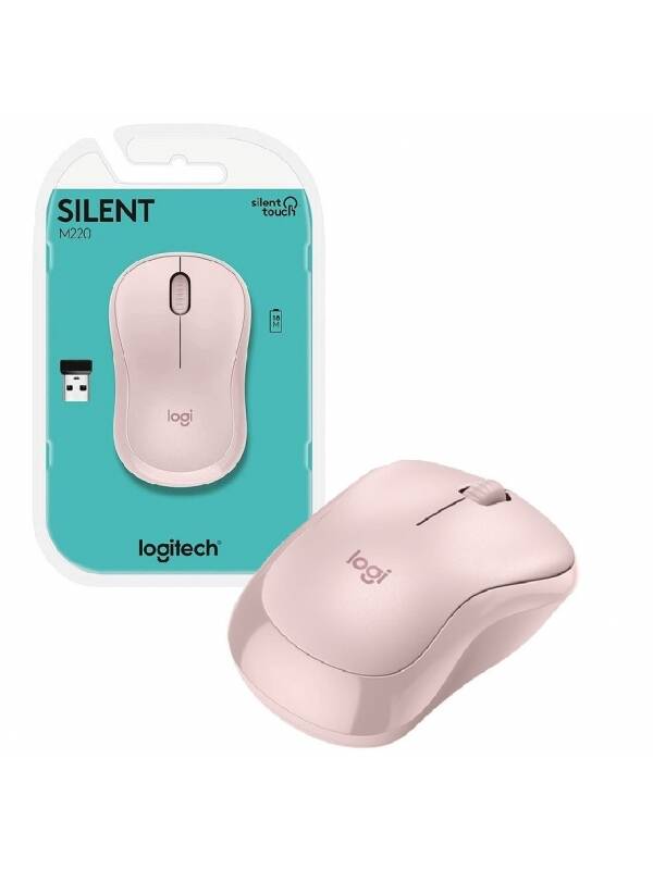 Mouse inalambrico Logitech Silent rosado
