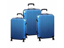 Set de 3 valijas rigidas azul