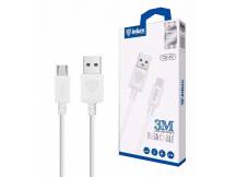 Cable Inkax MicroUSB 2.1A 3m 