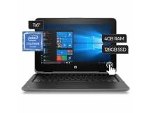 Notebook Convertible HP Quadcore 2.5Ghz, 4GB, 128GB SSD, 11.6 Touch, Win 10Pro