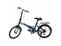 Bicicleta plegable 7 velocidades rodado 20 azul