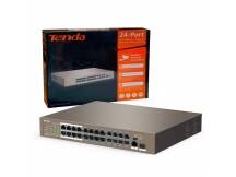 Switch PoE Tenda 24 puertos 250W