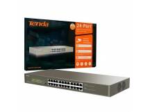 Switch PoE Tenda 24 puertos gigabit 250W