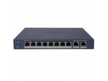 Switch PoE Hikvision 10 puertos gigabit 60w admin.