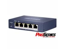 Switch PoE Hikvision PRO 5 puertos gigabit 60w