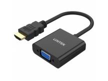 Adaptador Unitek HDMI a VGA con audio