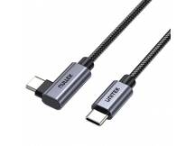 Cable Unitek USB-C a USB-C 90 grados PD 100w 1m