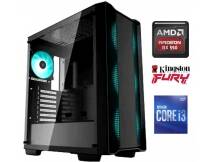 Equipo Gamer Core i3 10100F, 8GB, SSD 480 GB, RX550 4GB