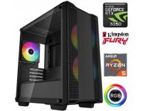 Equipo Gamer Ryzen 5 5600GT, 16GB, 1TB NVMe, RTX 3050 6GB