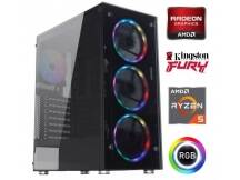 Equipo Gamer Ryzen 5 4600G, 16GB, SSD 480GB, Grficos Radeon