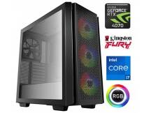 Equipo Gamer Core i7 14700F, 16GB, 1TB NVMe, RTX 4070 12GB