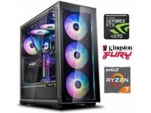 Equipo Gamer Ryzen 7 7700X, 16GB, 1TB NVMe, RTX 4070 12GB